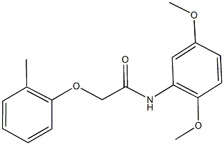 N-(2,5-dimethoxyphenyl)-2-(2-methylphenoxy)acetamide Structure