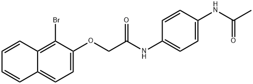 N-[4-(acetylamino)phenyl]-2-[(1-bromo-2-naphthyl)oxy]acetamide|