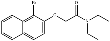 2-[(1-bromo-2-naphthyl)oxy]-N,N-diethylacetamide Structure