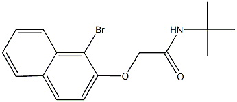 2-[(1-bromo-2-naphthyl)oxy]-N-(tert-butyl)acetamide,349475-25-8,结构式
