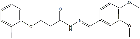 349492-86-0 N'-(3,4-dimethoxybenzylidene)-3-(2-methylphenoxy)propanohydrazide