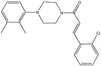 1-[3-(2-chlorophenyl)acryloyl]-4-(2,3-dimethylphenyl)piperazine Structure