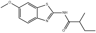 N-(6-methoxy-1,3-benzothiazol-2-yl)-2-methylbutanamide Structure