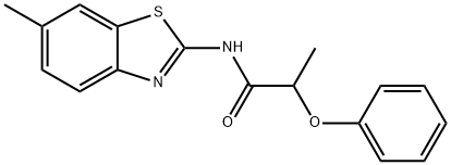 349542-16-1 N-(6-methyl-1,3-benzothiazol-2-yl)-2-phenoxypropanamide