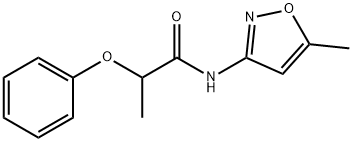 N-(5-methyl-3-isoxazolyl)-2-phenoxypropanamide Structure