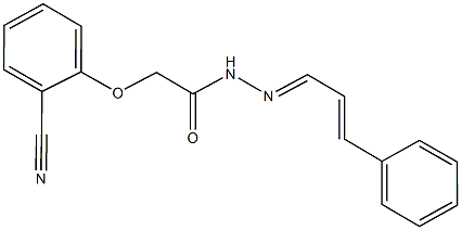 349556-82-7 2-(2-cyanophenoxy)-N'-(3-phenyl-2-propenylidene)acetohydrazide