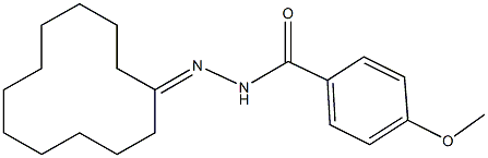 N'-cyclododecylidene-4-methoxybenzohydrazide Struktur