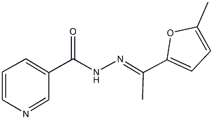 N'-[1-(5-methyl-2-furyl)ethylidene]nicotinohydrazide Structure