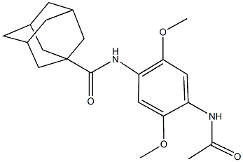 N-[4-(acetylamino)-2,5-dimethoxyphenyl]-1-adamantanecarboxamide 结构式