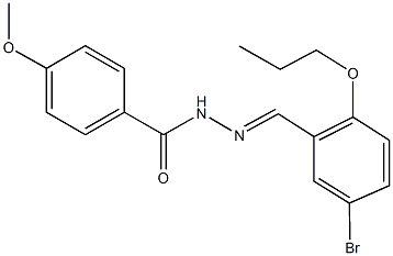 N'-(5-bromo-2-propoxybenzylidene)-4-methoxybenzohydrazide Structure