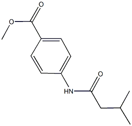 methyl 4-[(3-methylbutanoyl)amino]benzoate Struktur