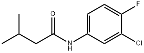 N-(3-chloro-4-fluorophenyl)-3-methylbutanamide,349574-11-4,结构式