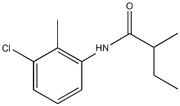 N-(3-chloro-2-methylphenyl)-2-methylbutanamide Struktur