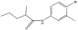 N-(4-bromo-3-methylphenyl)-2-methylpentanamide Structure