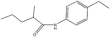 N-(4-ethylphenyl)-2-methylpentanamide 结构式