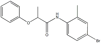 N-(4-bromo-2-methylphenyl)-2-phenoxypropanamide,349579-39-1,结构式