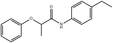 N-(4-ethylphenyl)-2-phenoxypropanamide Struktur
