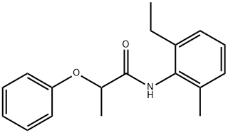 N-(2-ethyl-6-methylphenyl)-2-phenoxypropanamide Struktur