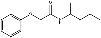 N-(1-methylbutyl)-2-phenoxyacetamide Structure