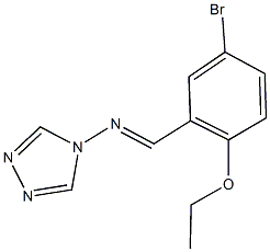 N-(5-bromo-2-ethoxybenzylidene)-N-(4H-1,2,4-triazol-4-yl)amine Struktur