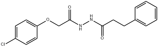 2-(4-chlorophenoxy)-N'-(3-phenylpropanoyl)acetohydrazide,349614-06-8,结构式