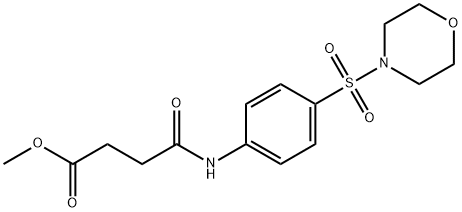 methyl 4-[4-(4-morpholinylsulfonyl)anilino]-4-oxobutanoate,349617-17-0,结构式