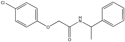 2-(4-chlorophenoxy)-N-(1-phenylethyl)acetamide Structure