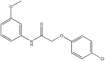 2-(4-chlorophenoxy)-N-(3-methoxyphenyl)acetamide Structure