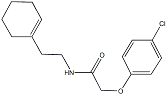 2-(4-chlorophenoxy)-N-[2-(1-cyclohexen-1-yl)ethyl]acetamide,349619-14-3,结构式