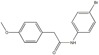 N-(4-bromophenyl)-2-(4-methoxyphenyl)acetamide 结构式