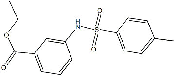 ethyl 3-{[(4-methylphenyl)sulfonyl]amino}benzoate Structure