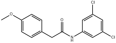 N-(3,5-dichlorophenyl)-2-(4-methoxyphenyl)acetamide 结构式