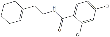 2,4-dichloro-N-[2-(1-cyclohexen-1-yl)ethyl]benzamide 化学構造式