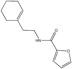 N-[2-(1-cyclohexen-1-yl)ethyl]-2-furamide Struktur