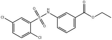 ethyl 3-{[(2,5-dichlorophenyl)sulfonyl]amino}benzoate Struktur