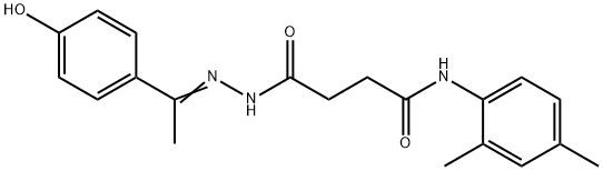 349628-48-4 N-(2,4-dimethylphenyl)-4-{2-[1-(4-hydroxyphenyl)ethylidene]hydrazino}-4-oxobutanamide