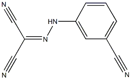 2-[(3-cyanophenyl)hydrazono]malononitrile Struktur