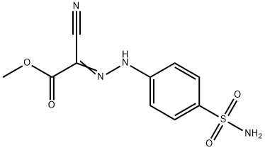 methyl {[4-(aminosulfonyl)phenyl]hydrazono}(cyano)acetate Struktur