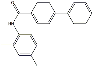 N-(2,4-dimethylphenyl)[1,1'-biphenyl]-4-carboxamide 化学構造式