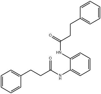 3-phenyl-N-{2-[(3-phenylpropanoyl)amino]phenyl}propanamide 结构式