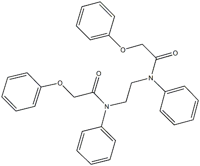 2-phenoxy-N-{2-[(phenoxyacetyl)anilino]ethyl}-N-phenylacetamide 结构式