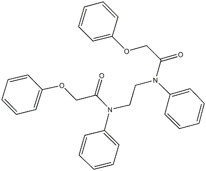 2-phenoxy-N-{2-[(phenoxyacetyl)anilino]ethyl}-N-phenylacetamide Structure