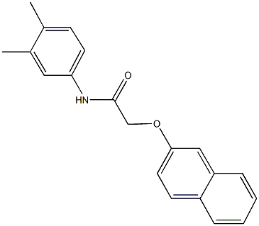 N-(3,4-dimethylphenyl)-2-(2-naphthyloxy)acetamide Structure