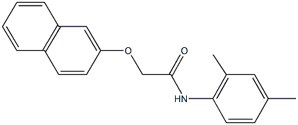 N-(2,4-dimethylphenyl)-2-(2-naphthyloxy)acetamide 结构式