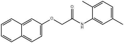 N-(2,5-dimethylphenyl)-2-(2-naphthyloxy)acetamide Struktur