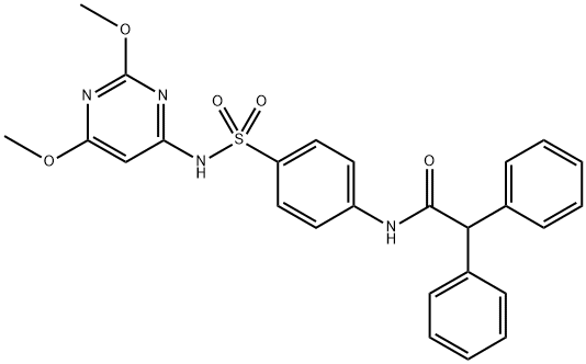 349644-63-9 N-(4-{[(2,6-dimethoxy-4-pyrimidinyl)amino]sulfonyl}phenyl)-2,2-diphenylacetamide