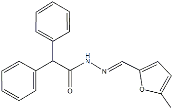 N'-[(5-methyl-2-furyl)methylene]-2,2-diphenylacetohydrazide Structure