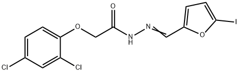 2-(2,4-dichlorophenoxy)-N'-[(5-iodo-2-furyl)methylene]acetohydrazide|