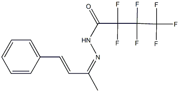 2,2,3,3,4,4,4-heptafluoro-N'-(1-methyl-3-phenyl-2-propenylidene)butanohydrazide,350012-00-9,结构式