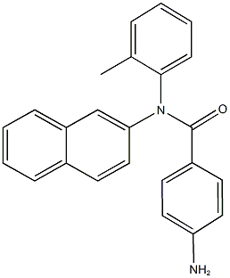 4-amino-N-(2-methylphenyl)-N-(2-naphthyl)benzamide Structure